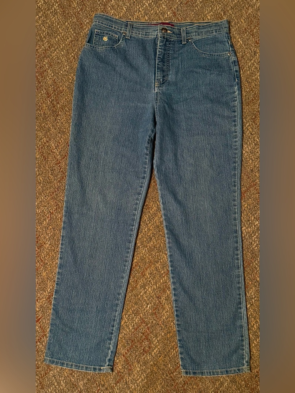 Vintage Gloria Vanderbilt Swan Amanda Women's Straight Blue Denim Jeans 12 31x30
